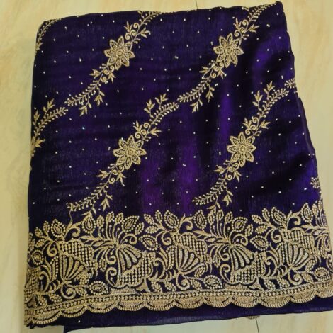 Embroidery saree